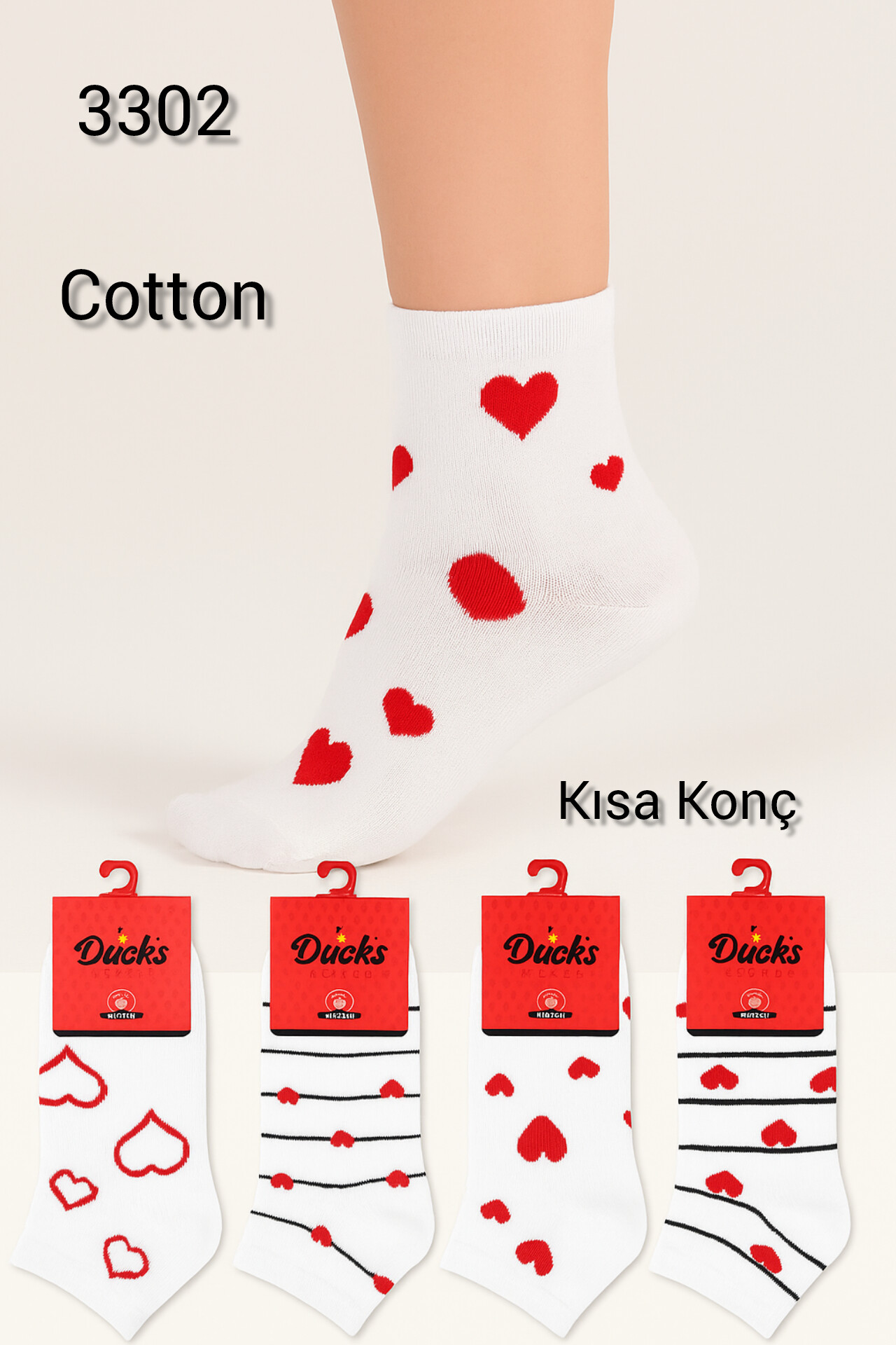 Bayan Cotton Kısa Konç