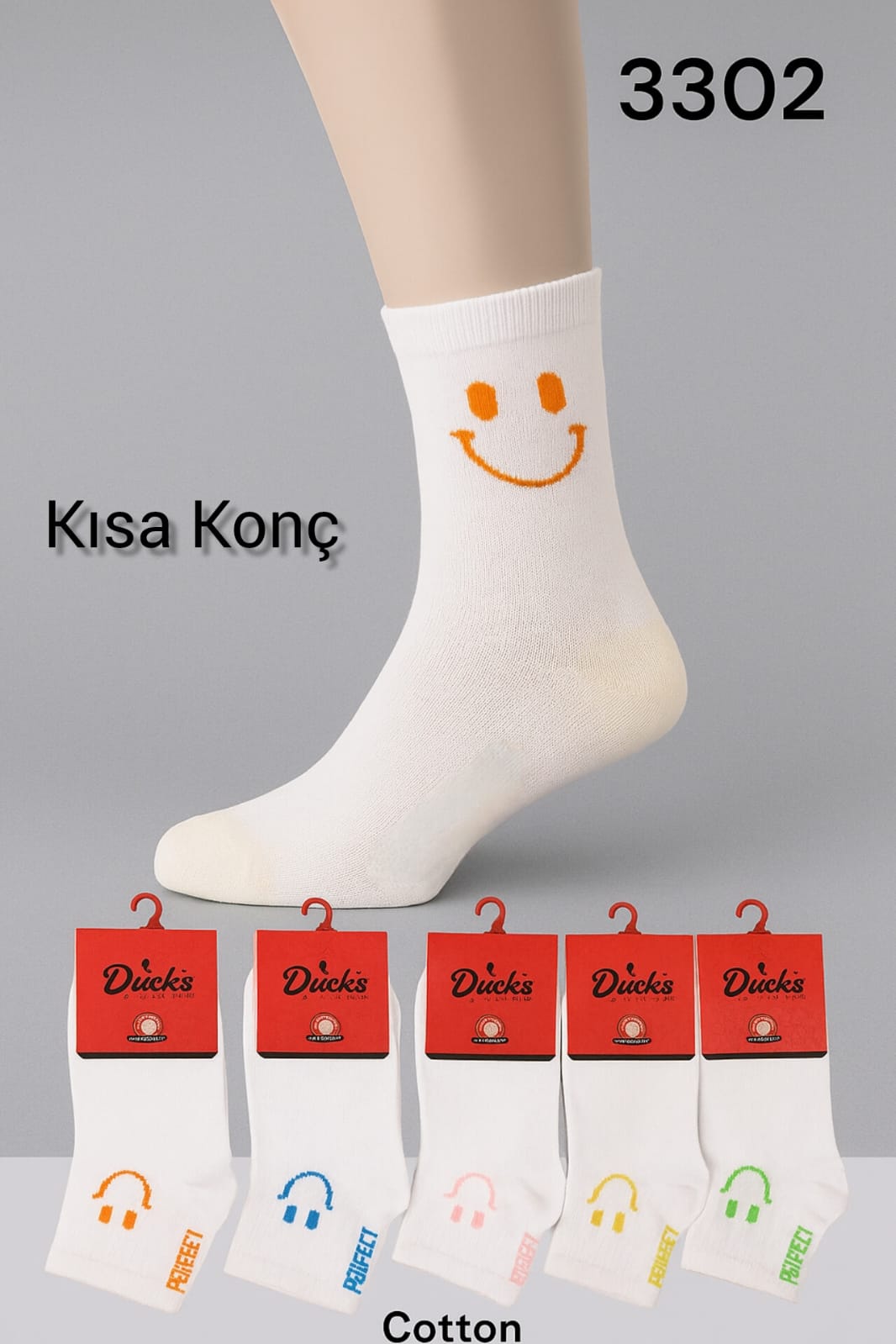 Bayan Cotton Kısa Konç
