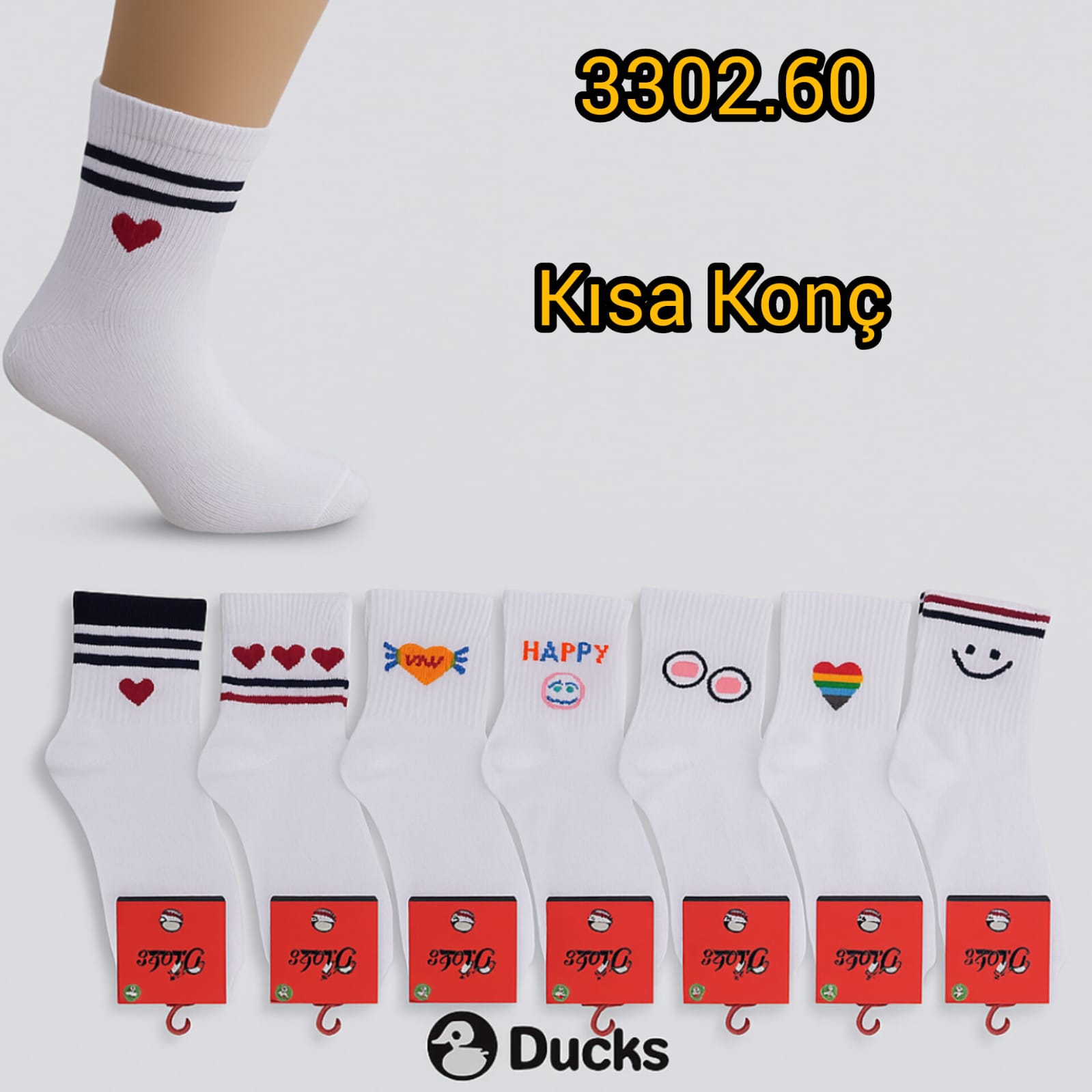 Bayan Cotton Kısa Konç
