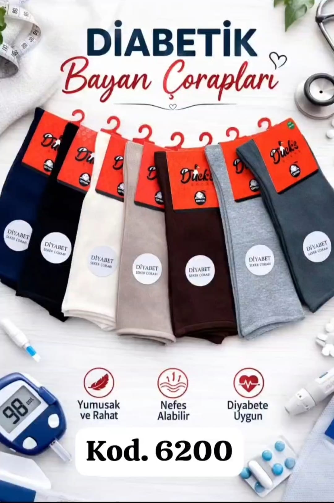 Bayan Lastiksiz Çorap