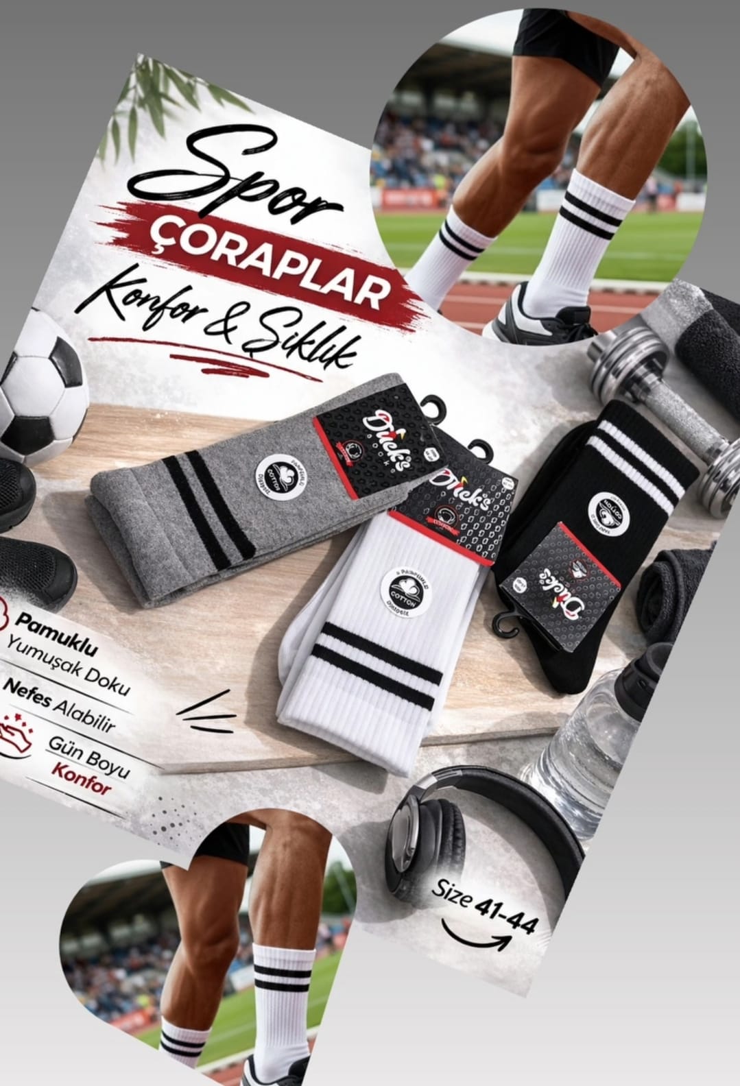 Erkek Çemberli Sport Soket