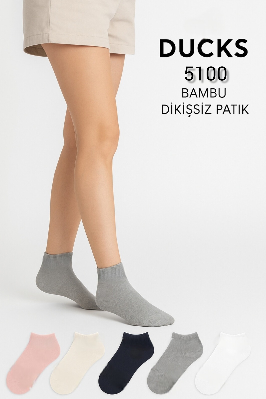 Bambu Kadın Dikişsiz Patik